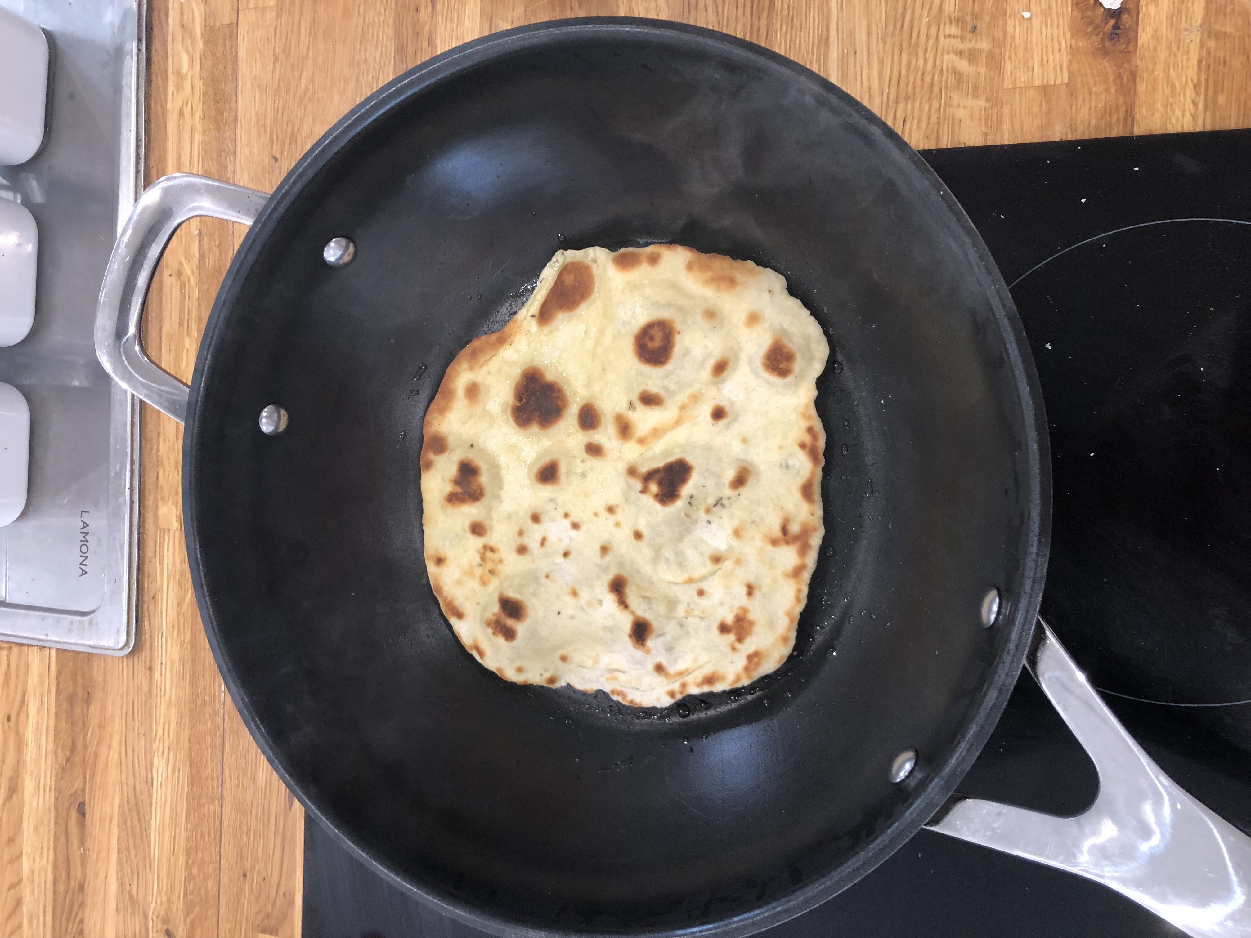 Cooking flat bread